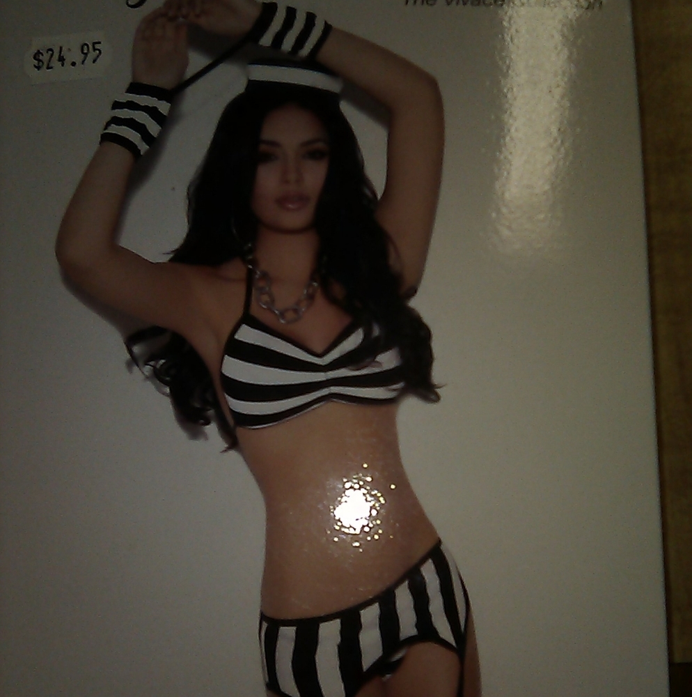 BRA, GARTER, PANTIES, "WRIST CUFFS" 4 PIECE  SET